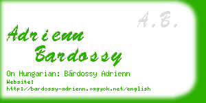 adrienn bardossy business card